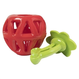 FOFOS FRUITY-BITES TREAT DISPENSER AARDBEI 11X9X7 CM