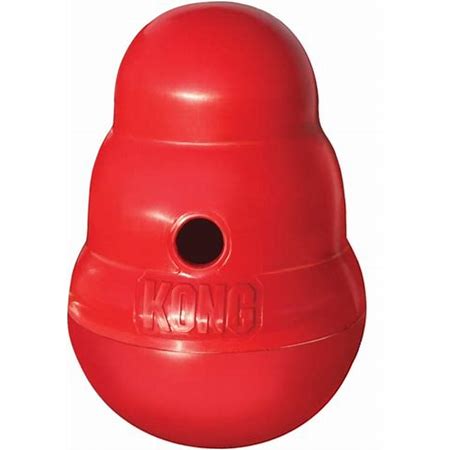 KONG SNACK DISPENSER WOBBLER ROOD LARGE 19X13X13 CM